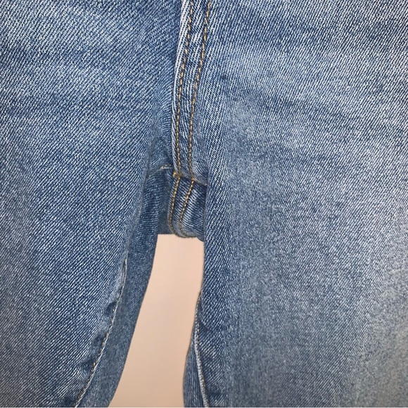 Michael Kors Blue Flare Wide Leg Jeans with Classic Medium Wash 10 - Picture 4 of 8